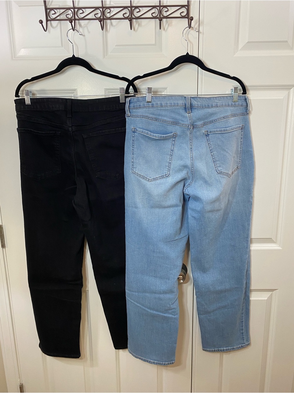 2fer!! Old Navy Light Blue and Black High-Rise Wow Loose Jeans Size 14 - Picture 2 of 4